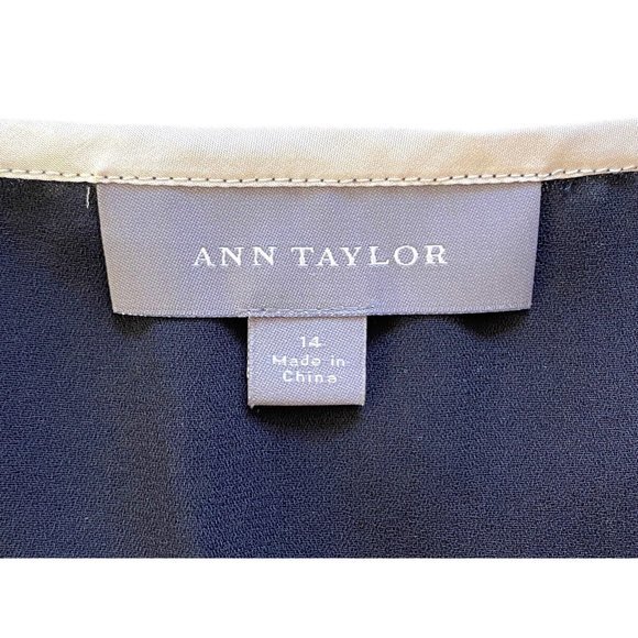 Ann Taylor | A Line Silk Polka Dot Skirt Women's Sz. 14 Bows Business Wear Work - Picture 6 of 8